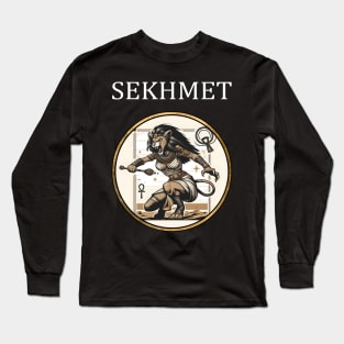 Sekhmet Ancient Egyptian Goddess of War and Healing Long Sleeve T-Shirt